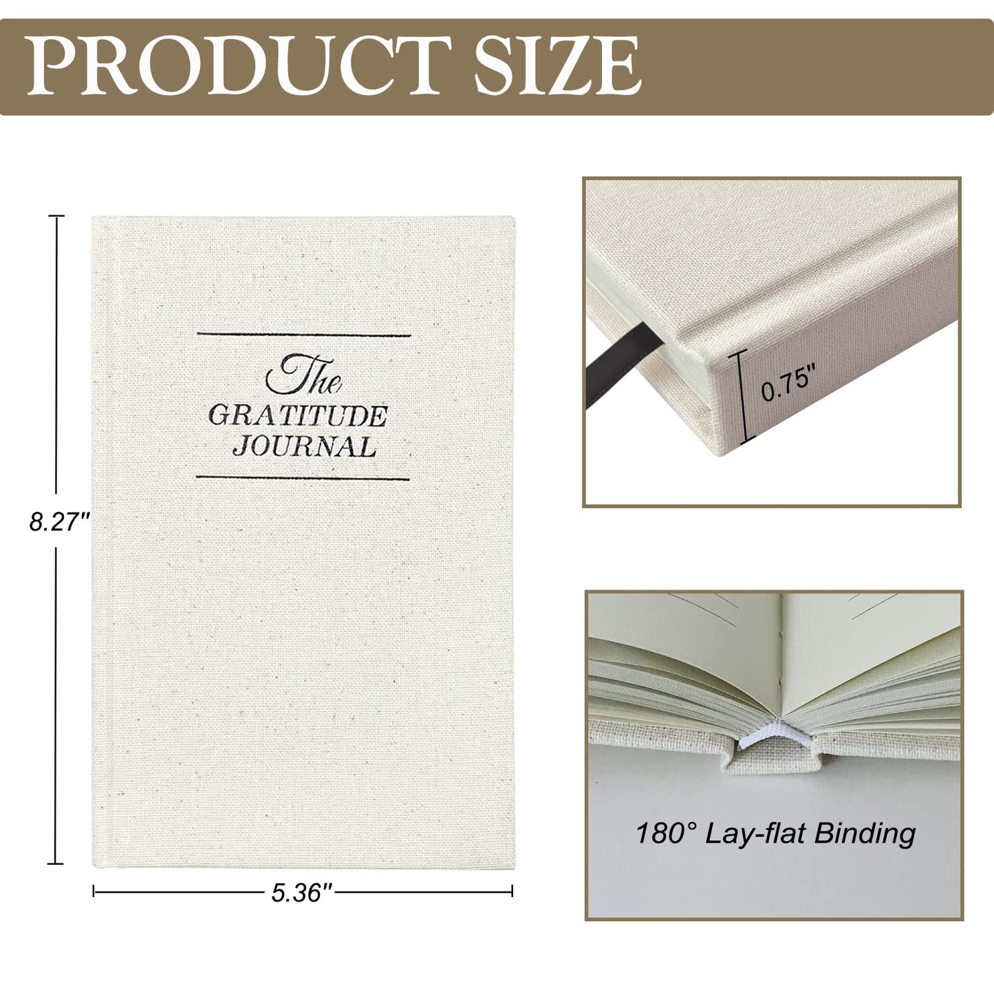 Daily Gratitude Journal for Women, Undated Daily Journal for Manifestation, Reflection & Affirmation