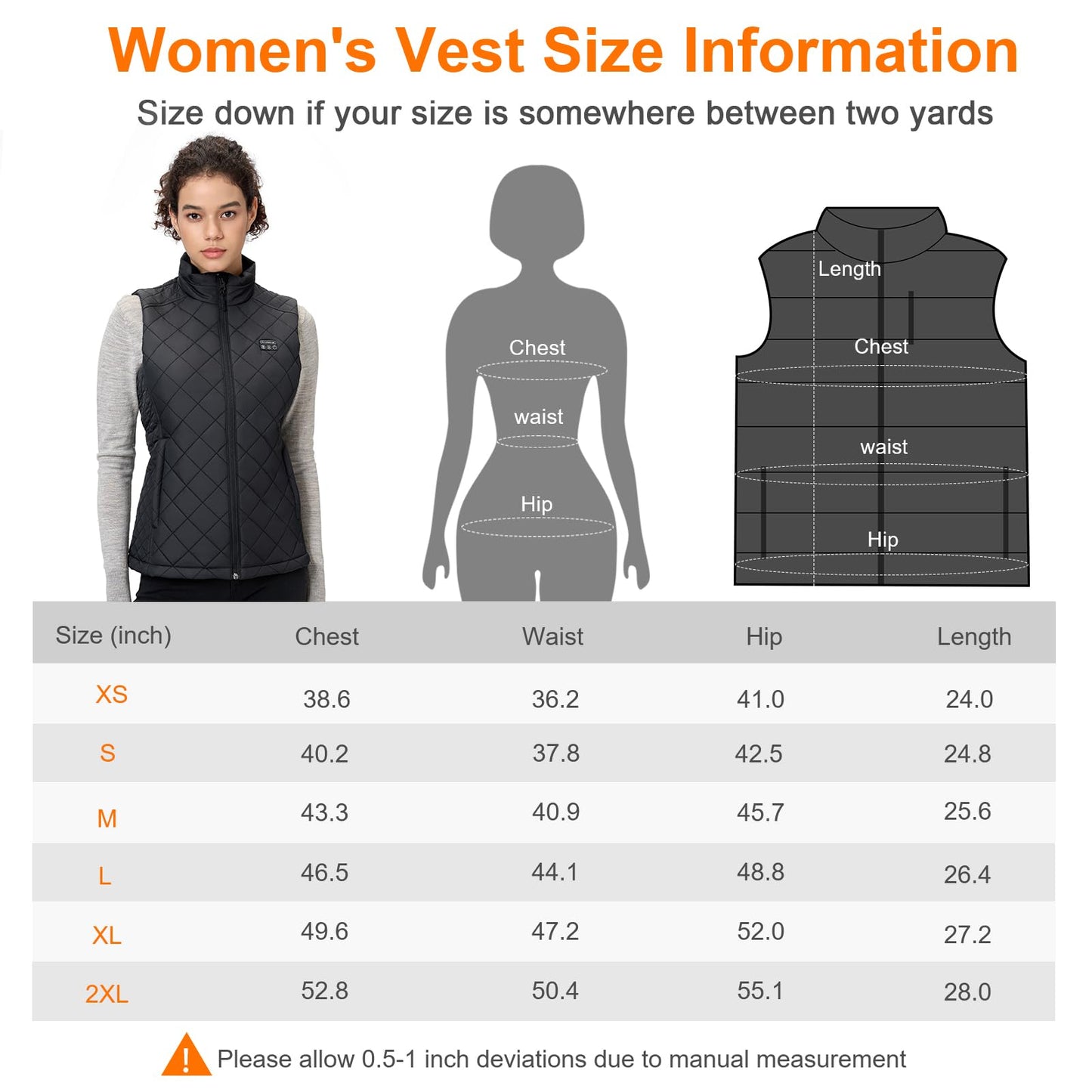 Women's Heated Vest with Battery Pack Included 16000mAh 7.4V, Warming Heated Vest for Women Hunting, Electric Heating Vests