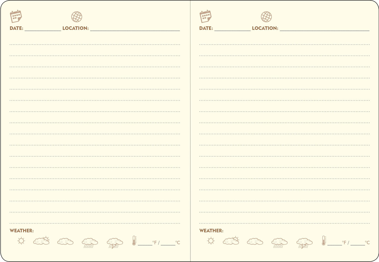 Page-A-Day Artisan Travel Journal (Diary, Vegan Leather Notebook)