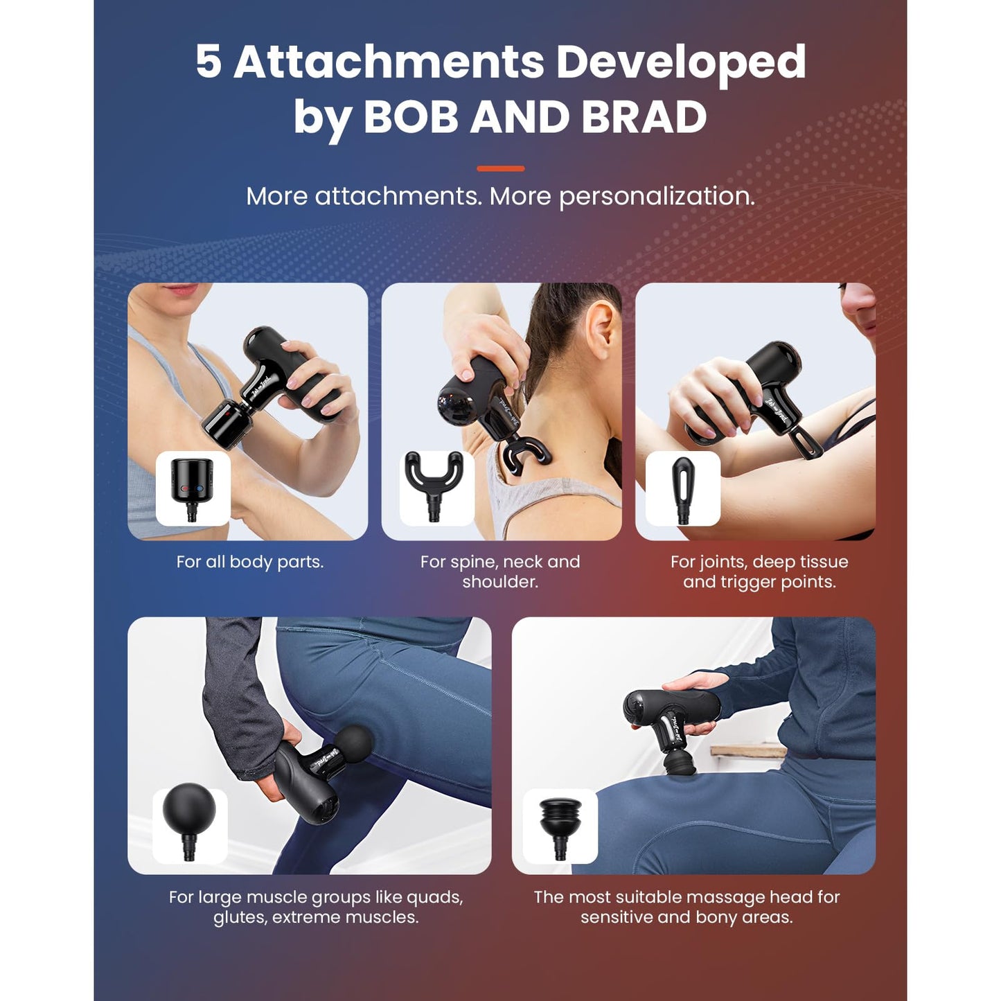 BOB AND BRAD Q2 Mini Massage Gun with Heat and Cold, Small Pocket-Sized Massager, Portable Massager, Christmas Gifts for Men Women