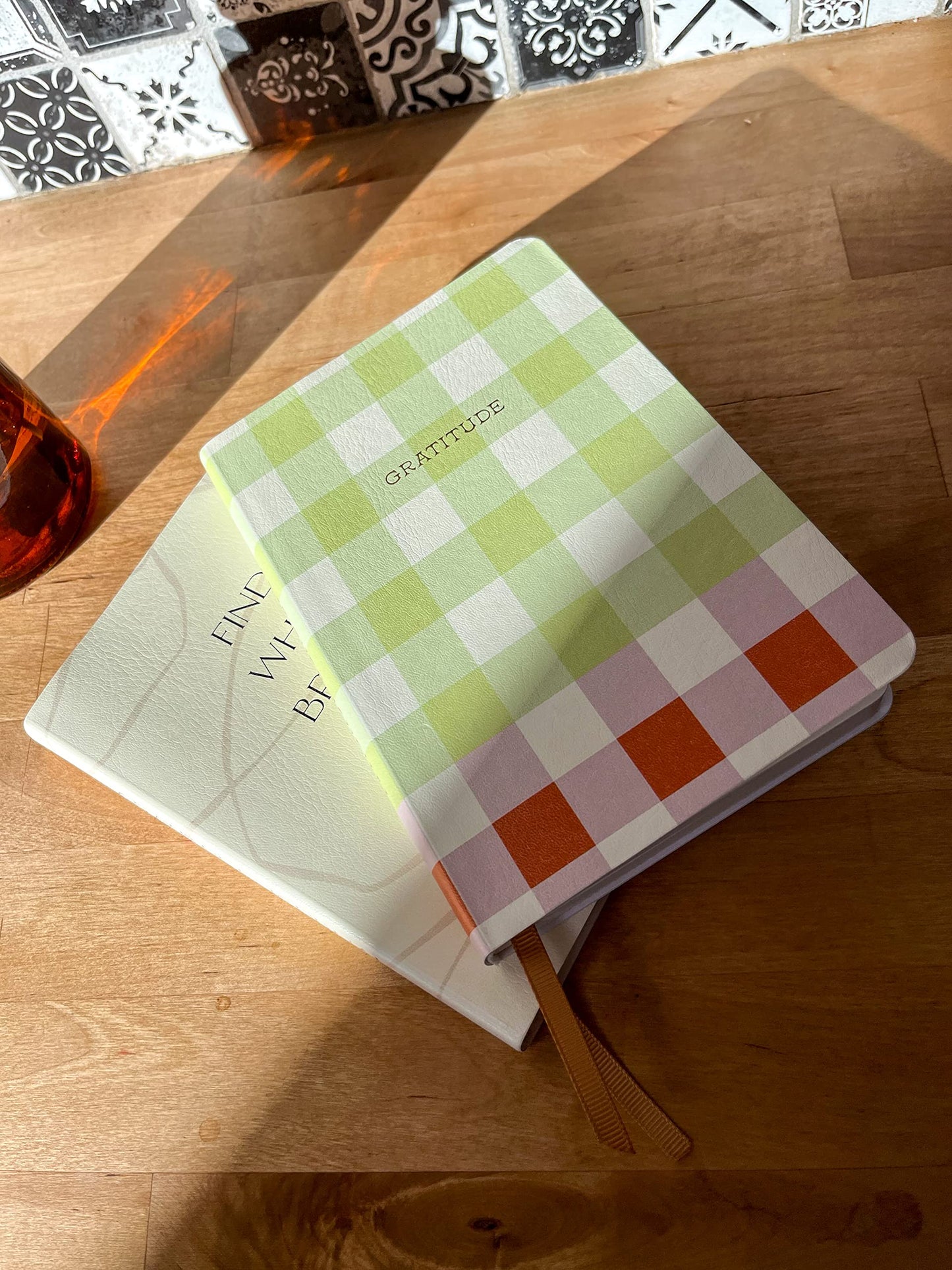 DesignWorks Ink Gratitude Journal with 196 Guided Pages for Daily Thoughts and Goals with Pen and Ribbon Marker | Undated Daily Mindfulness Journal, Brings You Joy