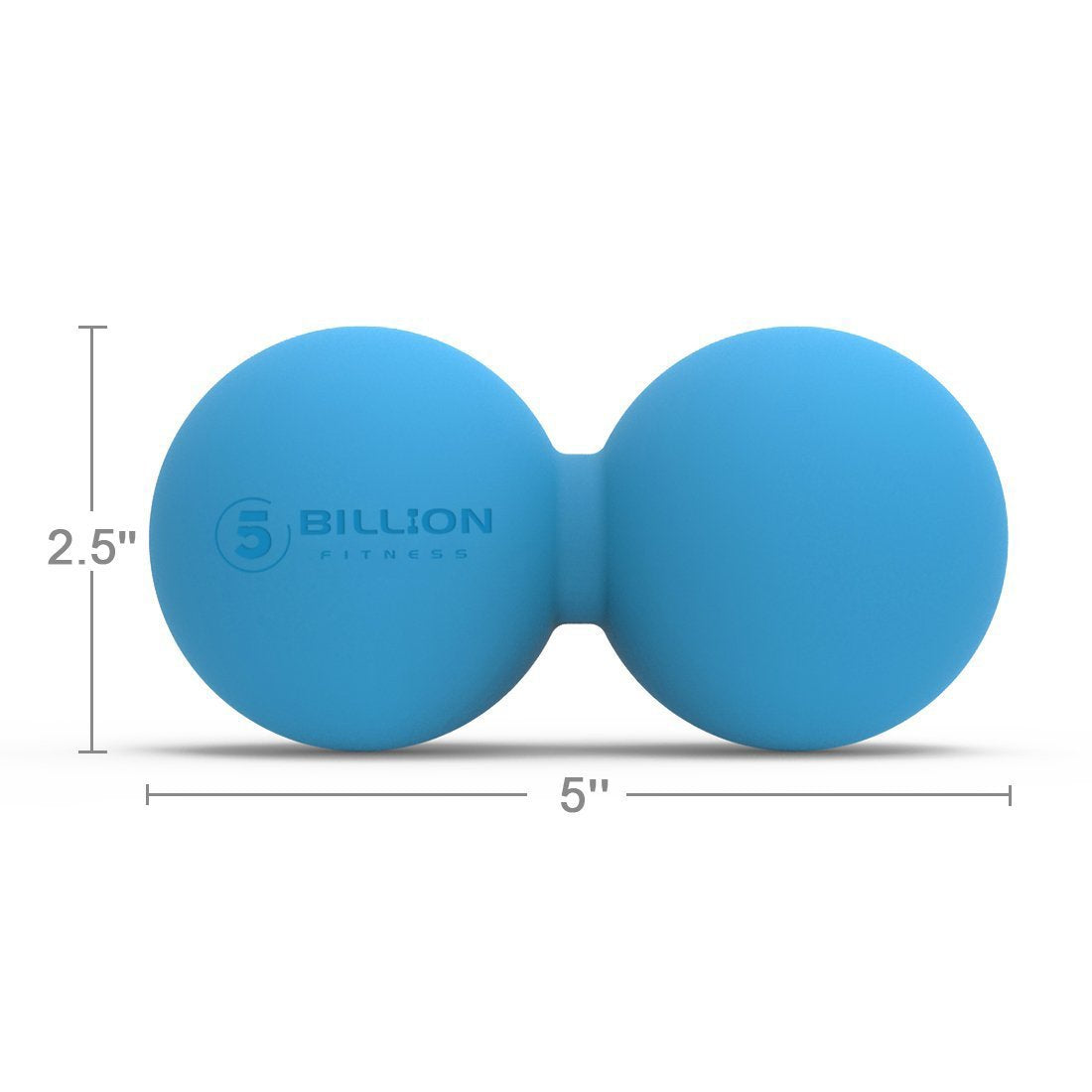 Massage Ball,5Billion Fitness Lacrosse Massage Ball for Deep Tissue Trigger Point,Peanut Massage Roller Ball for Back Leg Muscle Pain Relief Physical Therapy(Blue)
