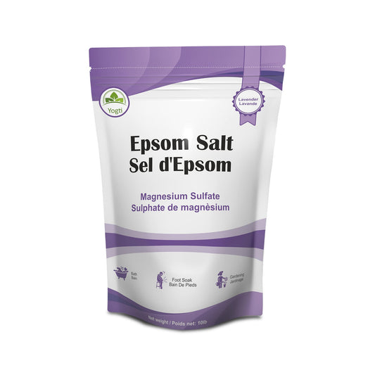 Yogti Epsom Bath Salt with Lavender Oil, 10 pound (Packaging May Vary)