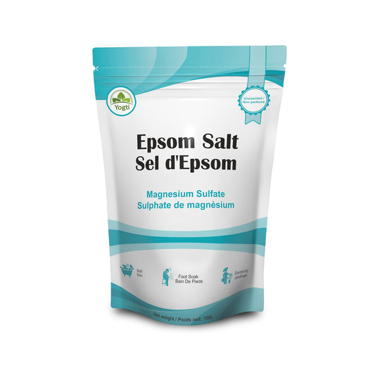 Yogti Natural Epsom Salt- Canadian Brand 10 pound