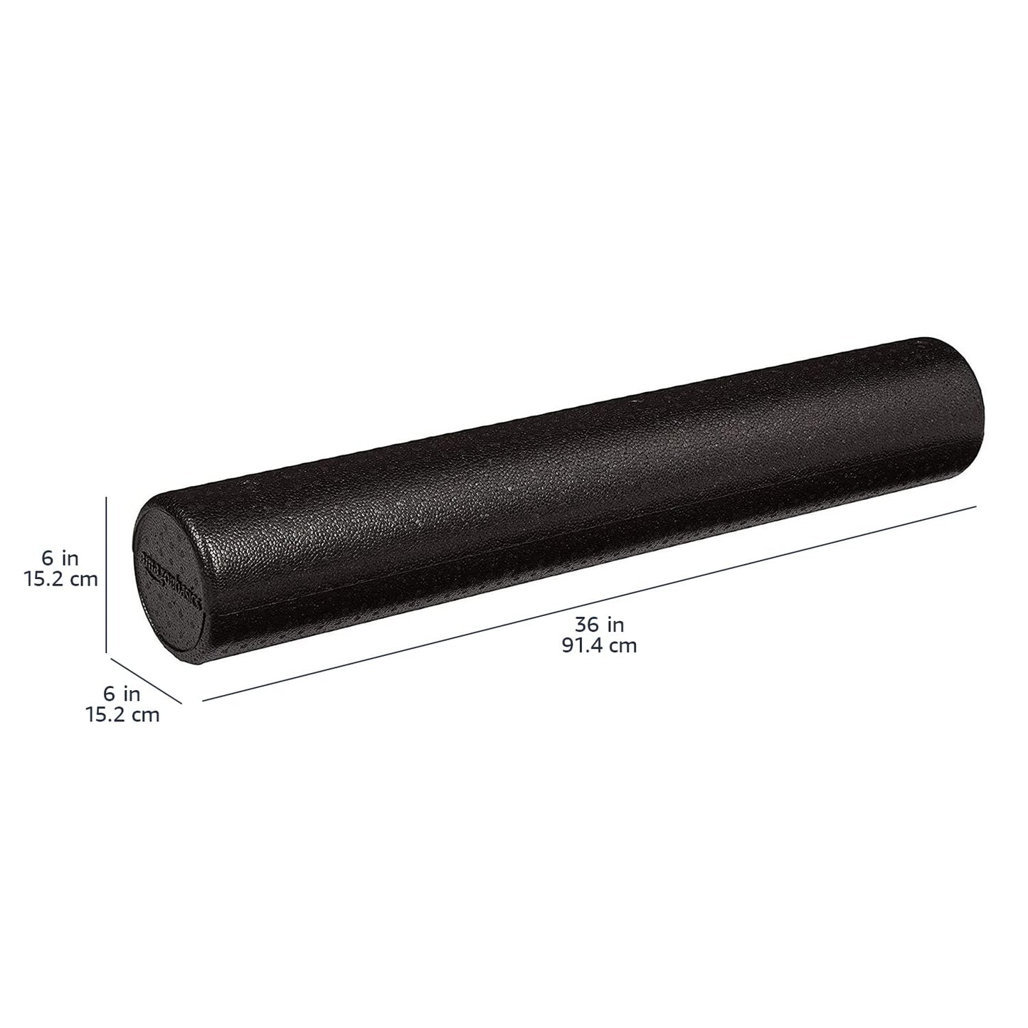Amazon Basics High-Density Round Foam Roller for Exercise, Massage, Muscle Recovery - 12", 18", 24", 36"