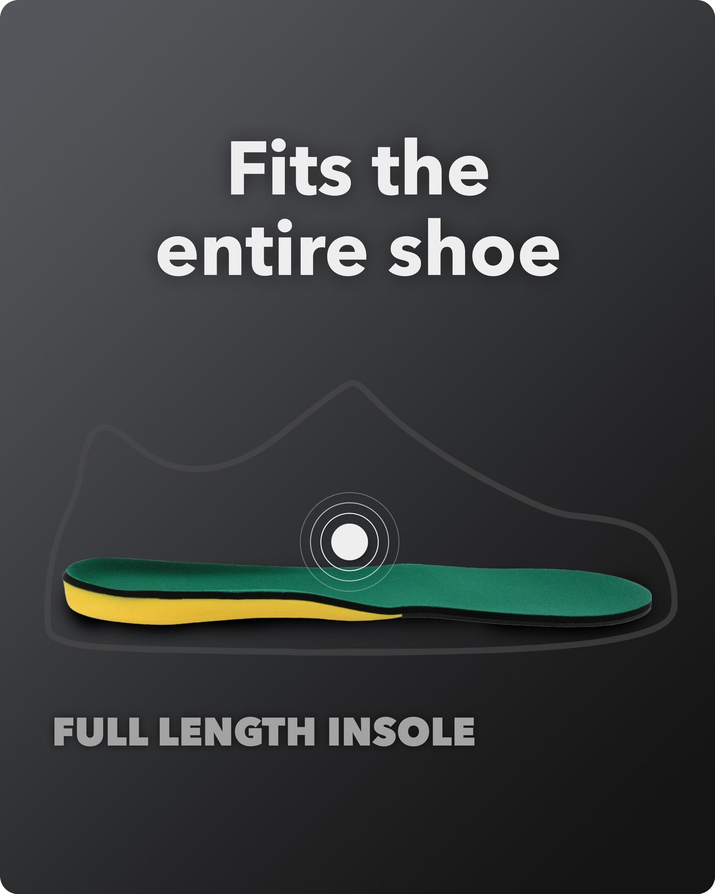Spenco Polysorb Cross Trainer Athletic Cushioning Arch Support Shoe Insoles, Men's 14-15.5