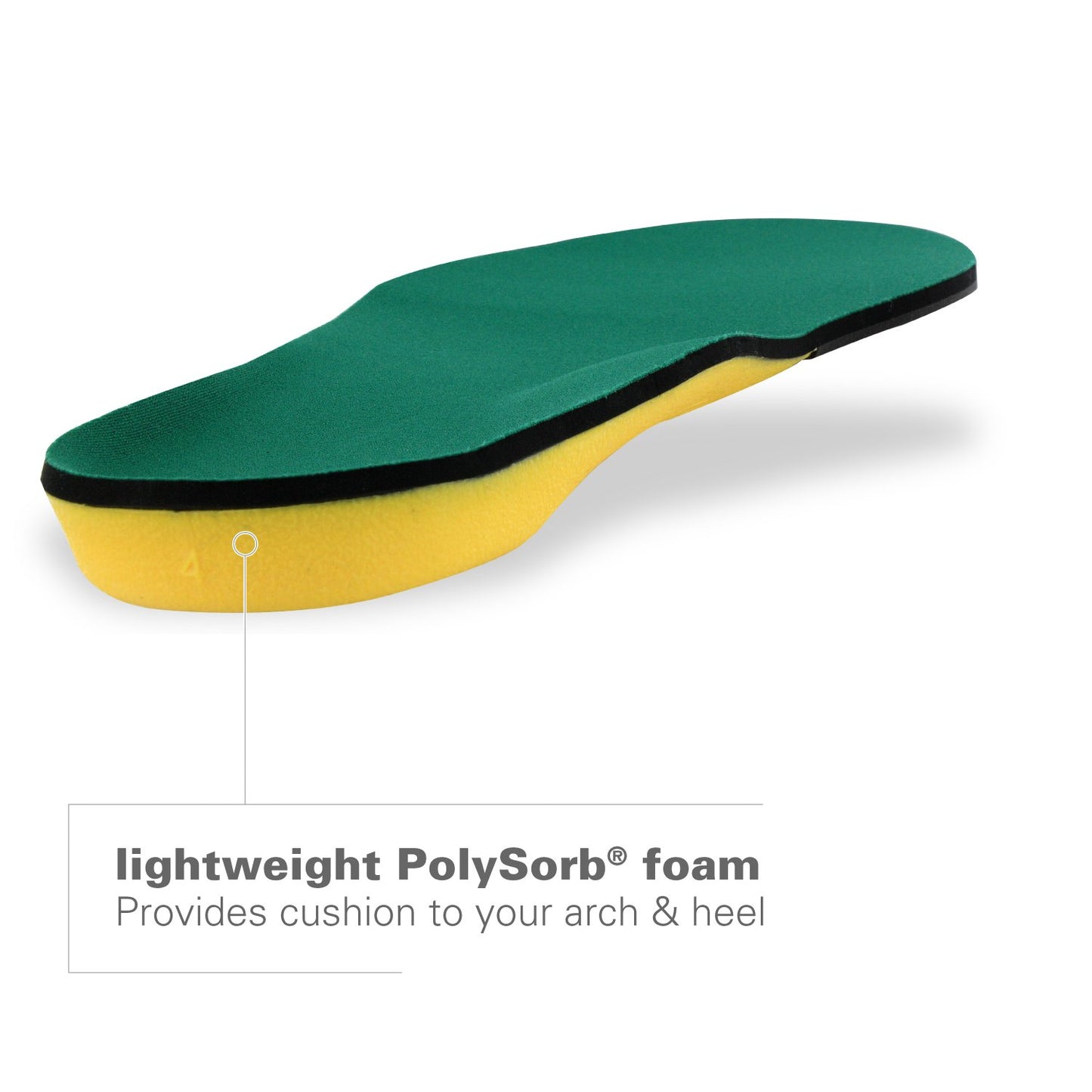Spenco Polysorb Heavy Duty Maximum All Day Comfort and Support Shoe Insole, Women's 9-10 / Men's 8-9