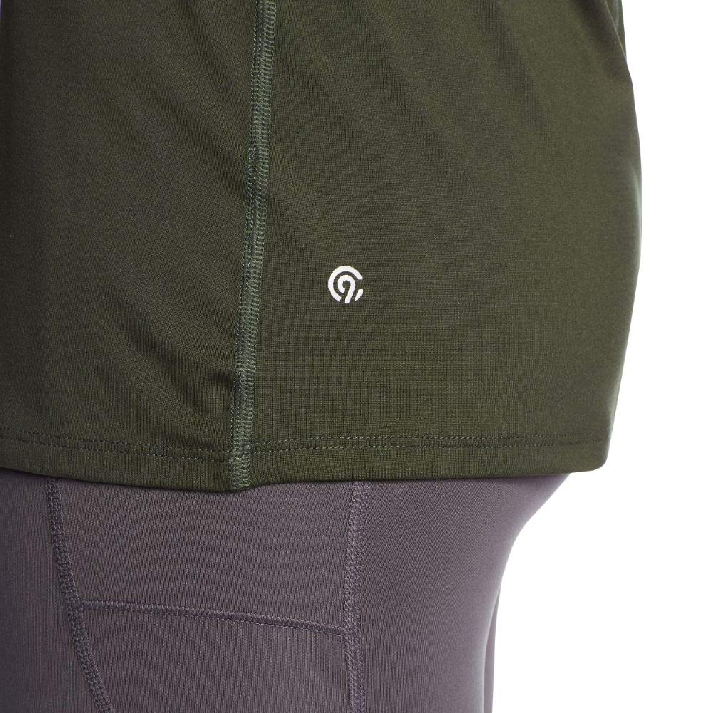 C9 Champion Women's Graphic Tank, Bottle Green/STAY COMMITTED