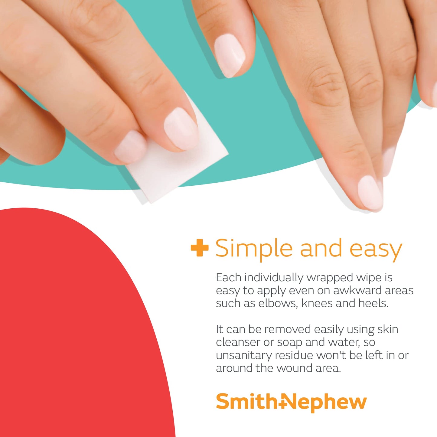 Smith & Nephew Skin-Prep Protection Dressing Wipes - 50 Count Box