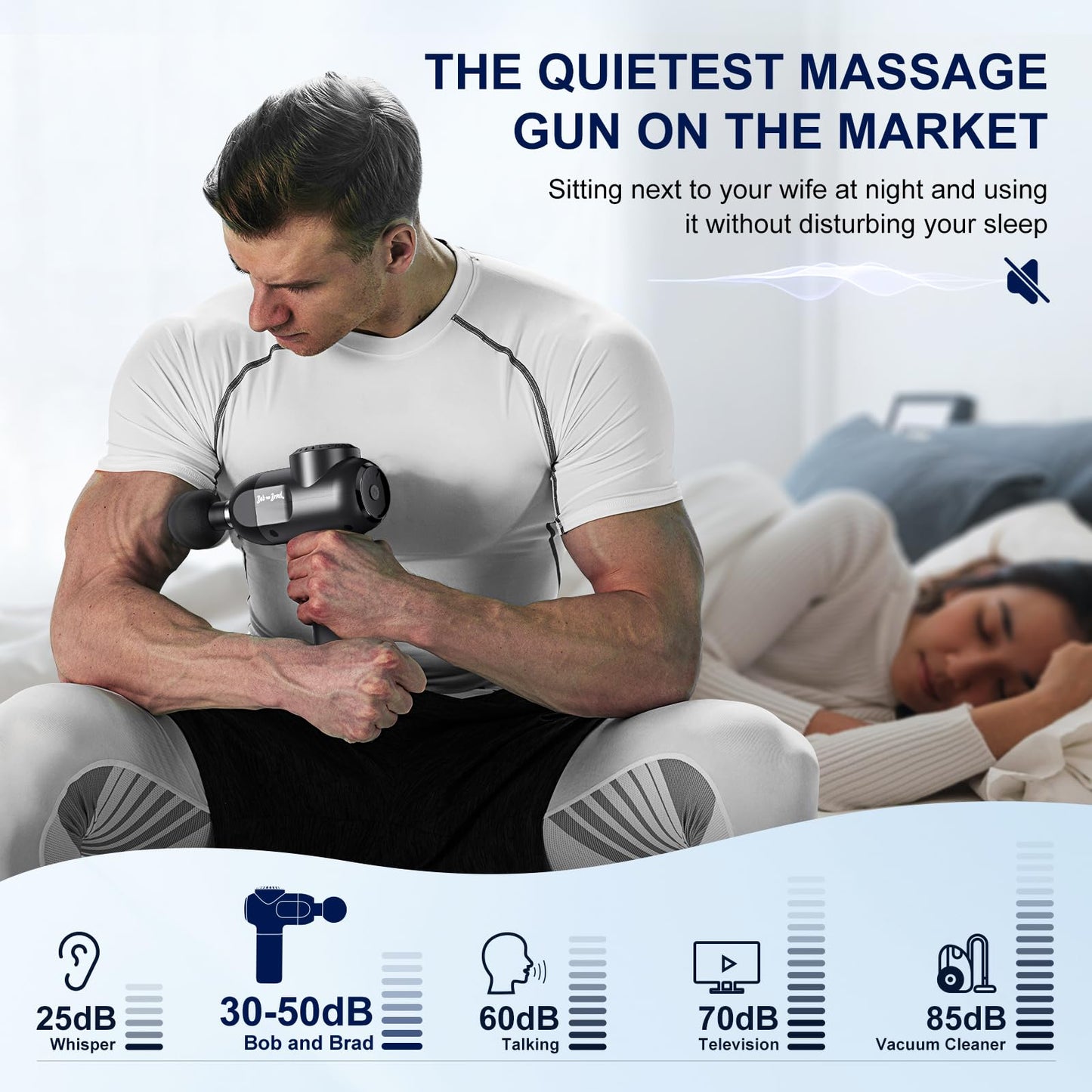 BOB AND BRAD C2 Massage Gun, Powerful Massager Gun for Athletes, Percussion Massage Gun, Portable Hand held Electric Massager for Back, Gifts for Men Women