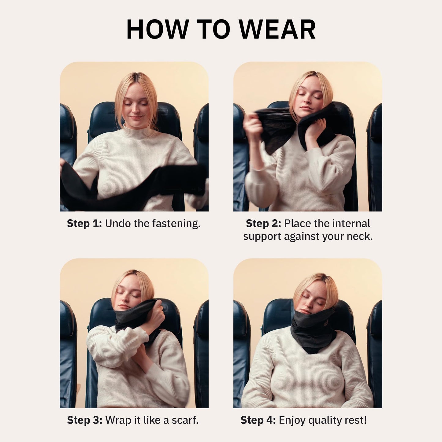 trtl Travel Pillow Cool for Neck Support- Cooling Neck Pillow with Cushioning Foam for Stability and Comfort, Breathable Fabric, Lightweight and Easy to Carry