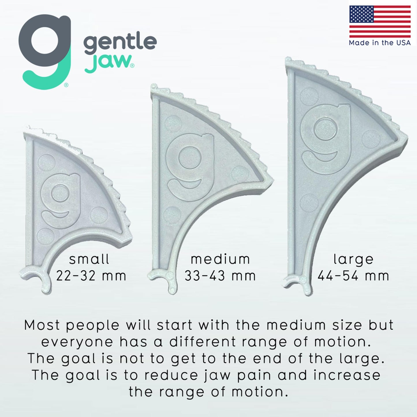 Pain Relief Device for TMJ, Grinding, Clenching, Headaches, Trismus & Bruxism caused by Tight Jaw Muscles. Use Gentle Jaw for Passive Stretching to Relax your Jaw Muscles; it is Yoga for the Jaw