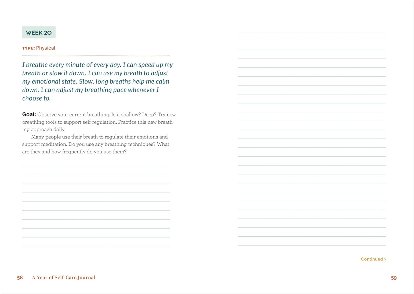 A Year of Self-Care Journal: 52 Weeks to Cultivate Positivity & Joy