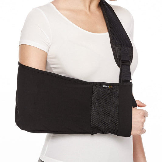 BraceUP Arm Sling Adjustable Arm Support for Broken Fractured Arm and Elbow