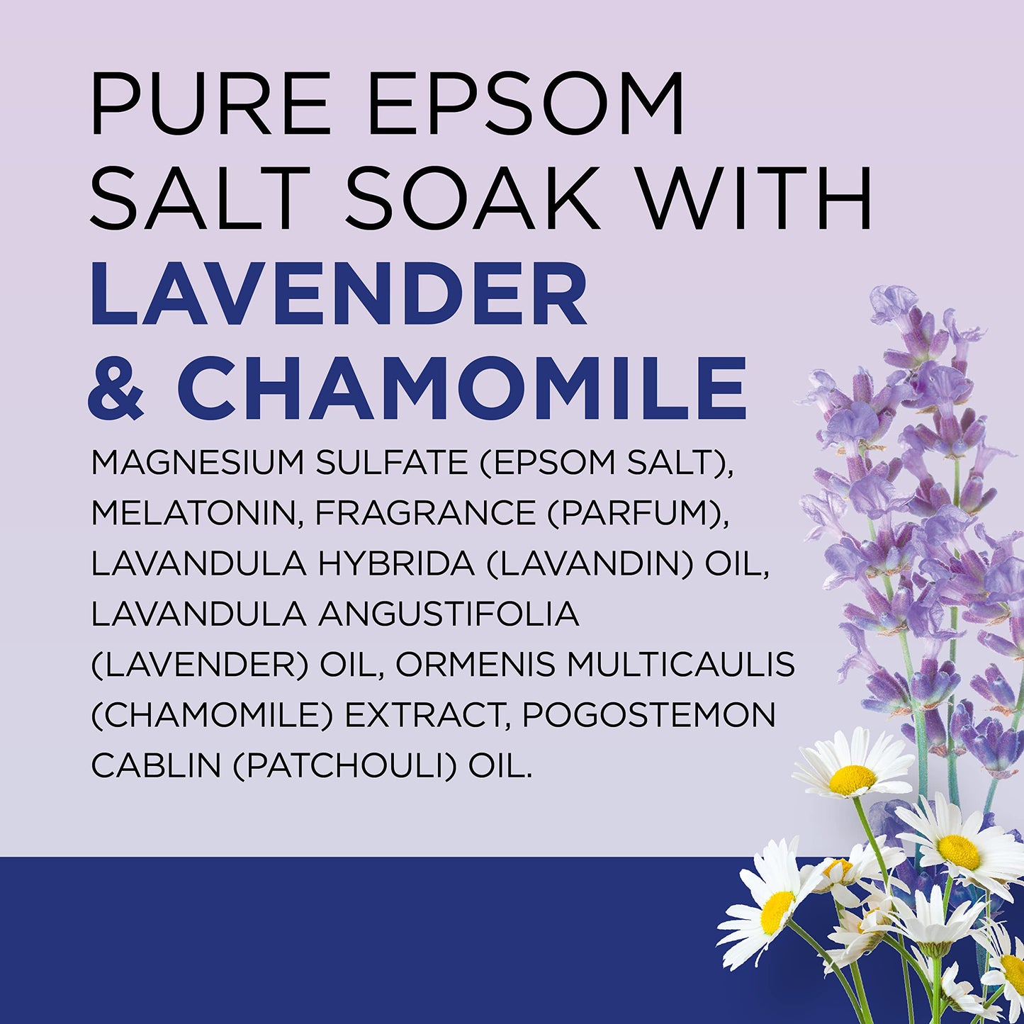 Dr Teal's Pure Epsom Salt Soak, Sleep Blend with Melatonin, Lavender & Chamomile Essential Oils, 3 lbs (Packaging May Vary)