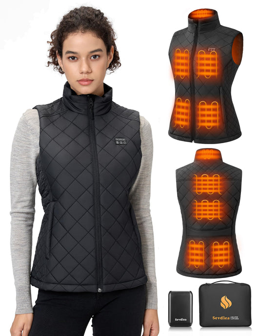 Women's Heated Vest with Battery Pack Included 16000mAh 7.4V, Warming Heated Vest for Women Hunting, Electric Heating Vests