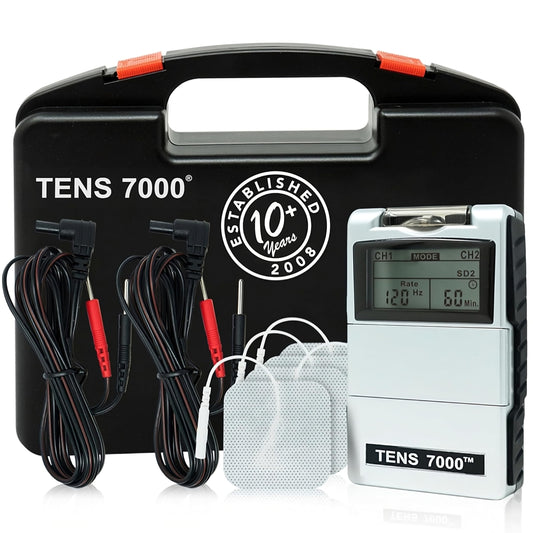 TENS 7000 Digital TENS Machine - for Back Pain, Neck Pain, General Pain Relief, Sciatica Pain Relief, Muscle Pain Relief