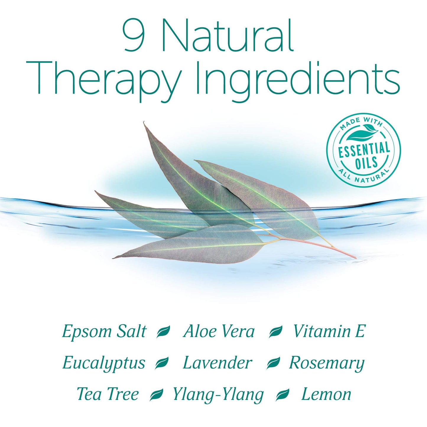 Epsoak Everyday Epsom Salts - 2 lbs. Detox + Cleanse Bath Salts - Scented Epsom Salt for Bath, Spa, Shower Feet