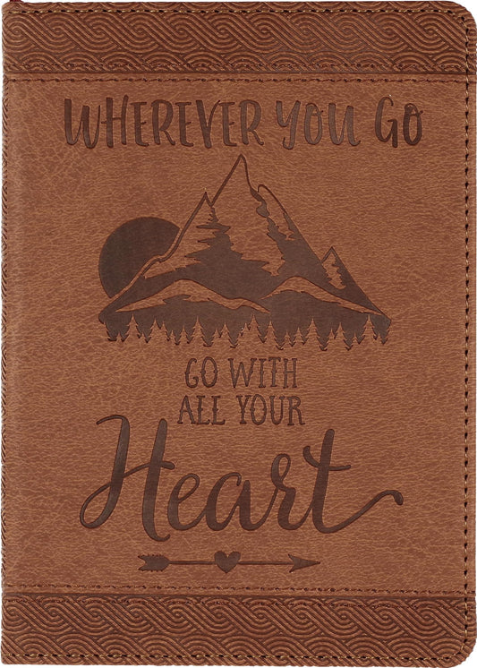 Wherever You Go, Go With All Your Heart Artisan Journal (Diary, Notebook)